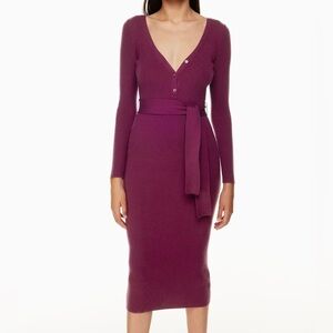 Aritzia Henley Sweater Dress size XXS